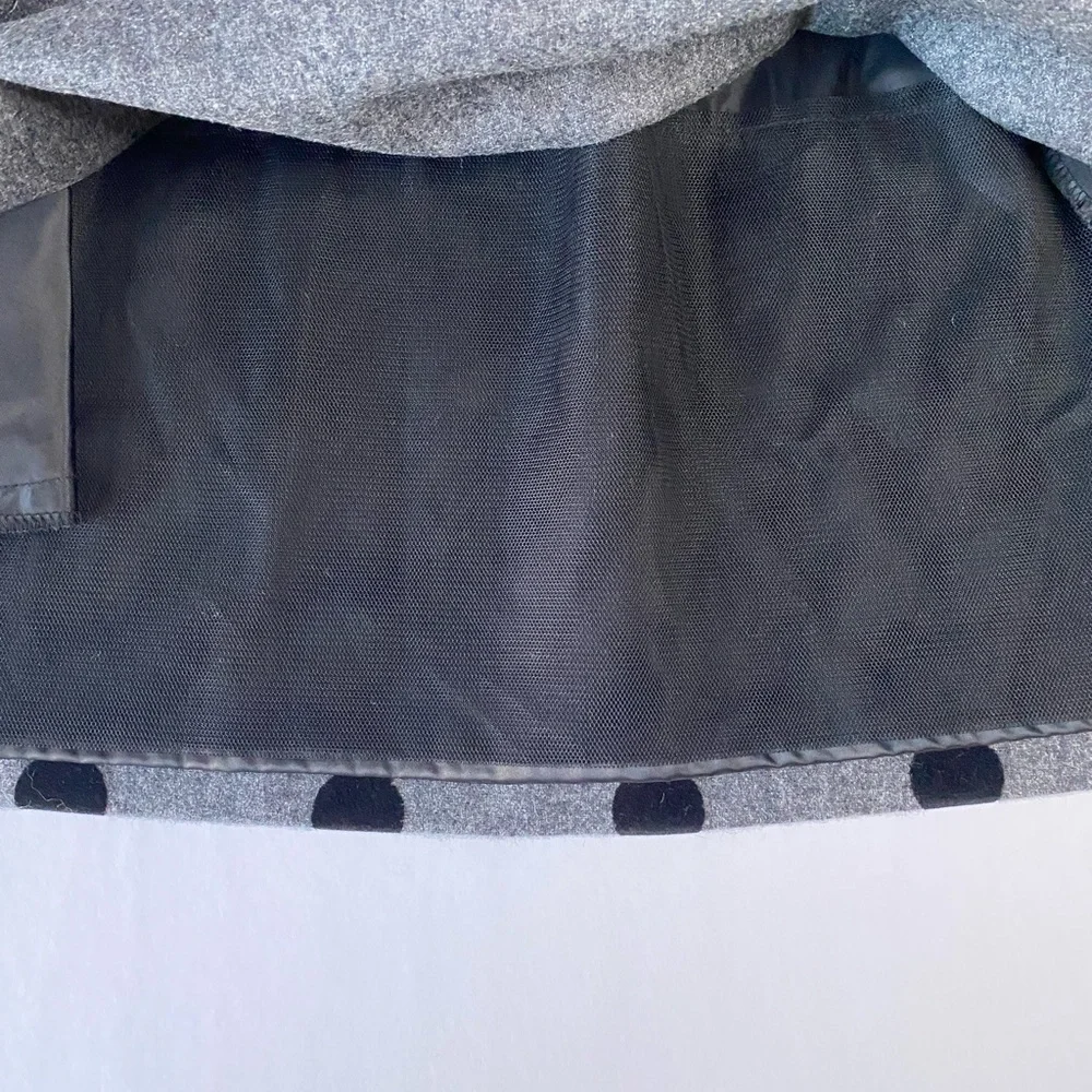 Body by Victoria‎ Secret Wool, fully lined, Polka Dot A-line, Mini Skirt. Size M